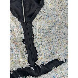 Walter Baker Multi Tweed Confetti Mini Dress Preppy Chic Office Wear Coquette